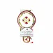 Vischio Spoon Rest With Matching Tea Towel Gift Set