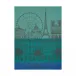 Paris Panorama Garden Tea Towel 24" x 31"