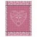 Amour Pink Tea Towel 24" x 31"