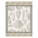 Coquillages Beige Tea Towel 24" x 31"