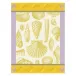 Coquillages Yellow Tea Towel 24" x 31"