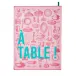 A Table Pink Tea Towel 24" x 31"