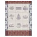 Patisseries Francaises Purple Tea Towel 24" x 31"