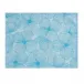 A La Carte Fleurs Papillons Blue Coated Placemat 19" x 14"