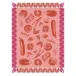 Ratatouille Red Tea Towel 24" x 31"