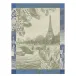 Paris Sur Seine Green Tea Towel 24" x 31"