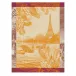 Paris Sur Seine Orange Tea Towel 24" x 31"