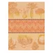 Jardin Des Choux Orange Tea Towel 24" x 31"