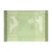 Promenade Impériale Enduit Green Coated Placemat 20" x 14"
