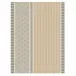 Dune Rayures Beige Tea Towel 24" x 31"