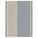 Dune Rayures Blue Tea Towel 24" x 31"