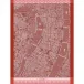 A Vol D'Oiseau Red Tea Towel 24" x 31"