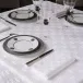 Anneaux White Damask Table Linens