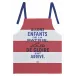 Elysee Patrie Tricolor Child's Apron 26" x 23"