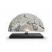 Iris And Cherry Flowers Fan (Special Order)