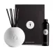 Côté Maquis Porcelain Diffuser Set Vessel: 5 x 4.75” - 13 x 12cm; Reeds: 9.5” - 24cm; Oil: 8oz - 235ml