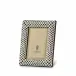 Braid Picture Frame Platinum 2 x 3" - 5 x 8cm