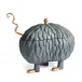 L'Objet + Haas Lukas Soup Monster Tureen Grey Serving Bowl: 13 x 8 x 12" - 33 x 20 x 30cm/4.75qt - 4.5L; Ladle: 11 x 3.5" - 28 x 9cm