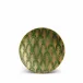 Fortuny 4 Canape Plates Piumette Green 6"