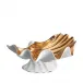 Neptune Bowl White + Gold X-Large 14.75 x 10.5 x 7" - 37 x 27 x 18cm