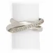 Three-Ring Platinum + White Crystals Napkin Jewels
