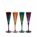 Prism Assorted Champagne Flutes (Set of 4)