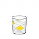 Double Old Fashioned Tumbler Light Neo Enamel Painted X-II-II Yellow