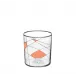 Double Old Fashioned Tumbler Light Neo Enamel Painted X-III-II Orange