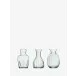 Mia Mini Vase Trio Height 4.25 in Recycled/Part Optic x 3