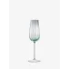 Dusk Champagne Flute 8 oz Green/Grey, Set of 2