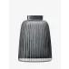 Pleat Vase Height 10.25 in Grey