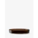 Collective Mocha Low Glass Bowl Round 13.75in/H2.25in