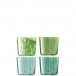 Gems Tumbler 10 oz Assorted Jade, Set of 4
