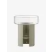 Terrazza Planter Height 8.75 in Round 7.5 in Clear/Concrete Grey