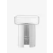 Terrazza Planter Height 8.75 in Round 7.5 in Clear/Chalk White