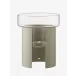 Terrazza Planter Height 17.75 in Round 14.5 in Clear/Concrete Grey
