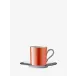 Palazzo Coffee Cup & Saucer 3.5 oz Ember Orange/Platinum
