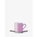 Palazzo Coffee Cup & Saucer 3.5 oz Rose Pink/Platinum