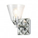 Alpha 1-Light Wall Sconce With Glass