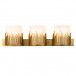 Sawgrass 3-Light Vanity Distressed Gold