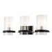 Mazant 3-Light Vanity-Light Black And Chrome