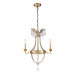 3-Light Mini Gold and Silver Empire Chandelier