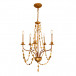 Mosaic 5-Light mini chandelier Antique Gold