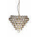 Bouquet Textured Glass Antiqued Finish Chandelier