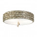 Trellis Silver 3-Light Flush