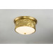 Epsilon Aged Brass Flushmount