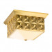 Alpha Square Flush Mount Brass