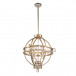 3-Light Geometric Globe Chandelier