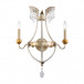 Silver and Gold 2-Light Empire Wall Sconce