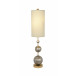 Marie Buffet Table Lamp Classic Orb Shape with Linen Shade